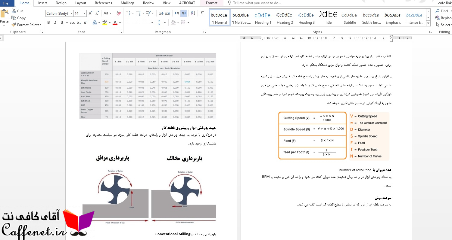 انواع روش های تراش و دستگاه های فرز